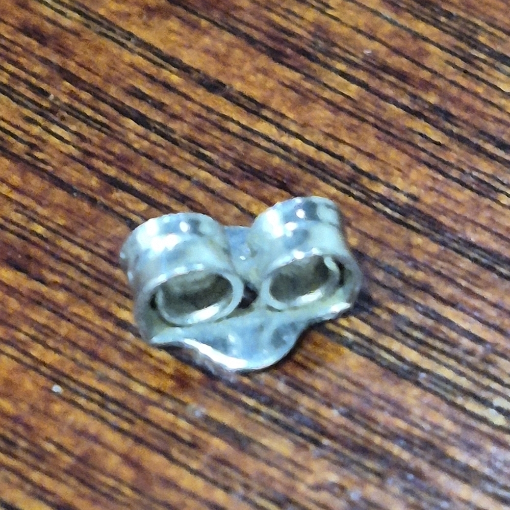 925 Sterling Silver Butterfly Stud Earrings - Picture 8 of 13